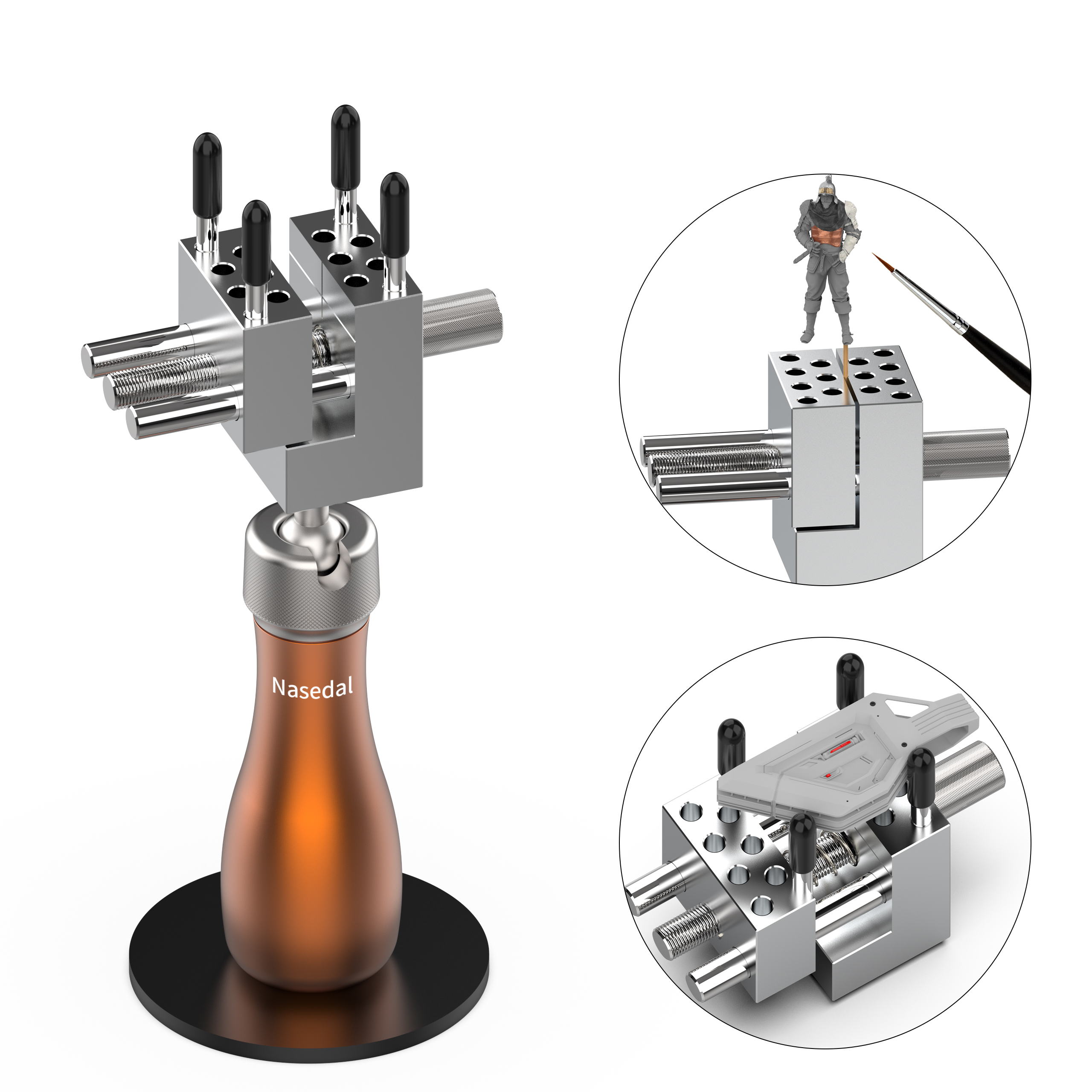 Miniature Painting Set - Nasedal Handheld Mini Vise Portable Workstation