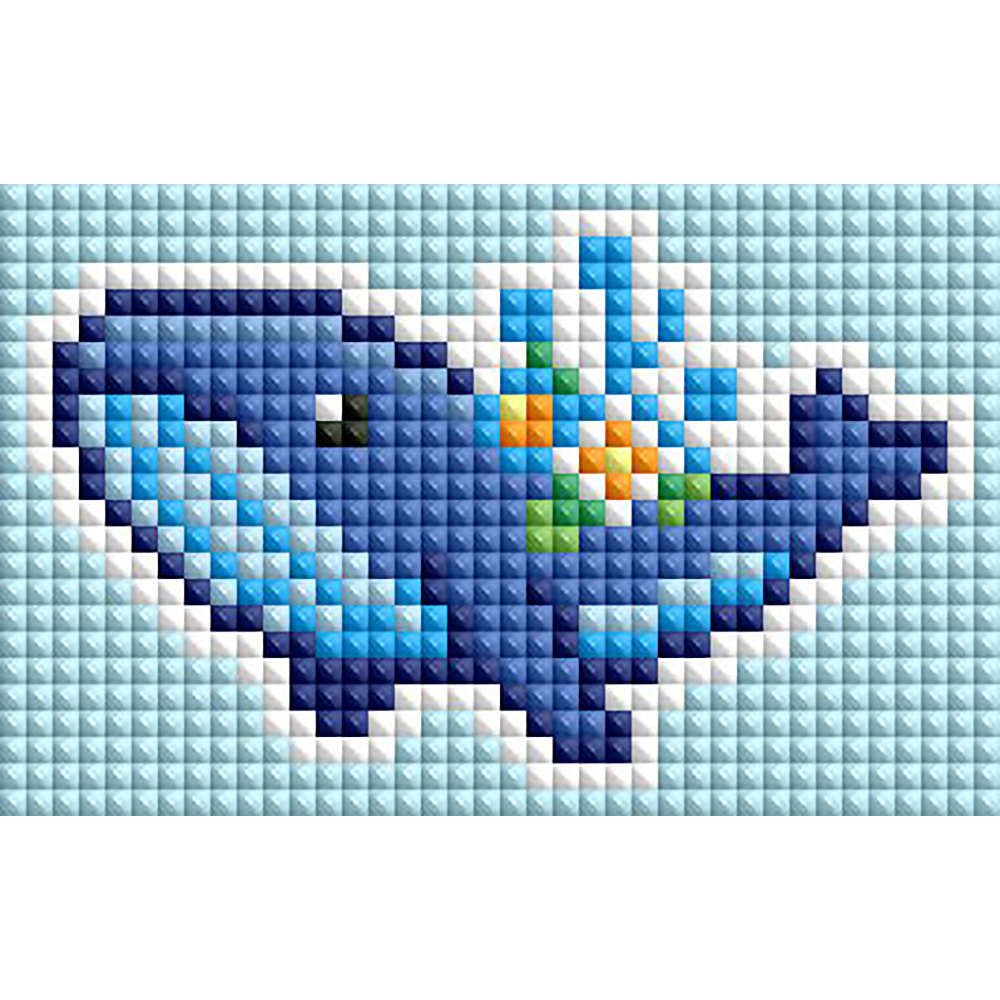 Miniature Painting Set - Minigem®: Whale and Flower 9.4 cm