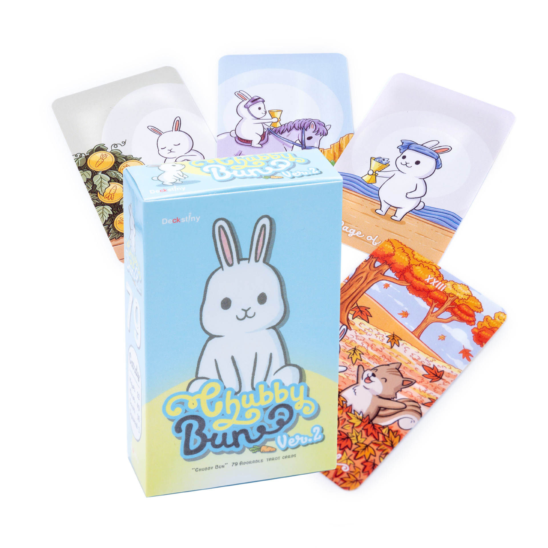 Board Game Instruction - Chubby bune Rabbit Oracle Tarot Cards