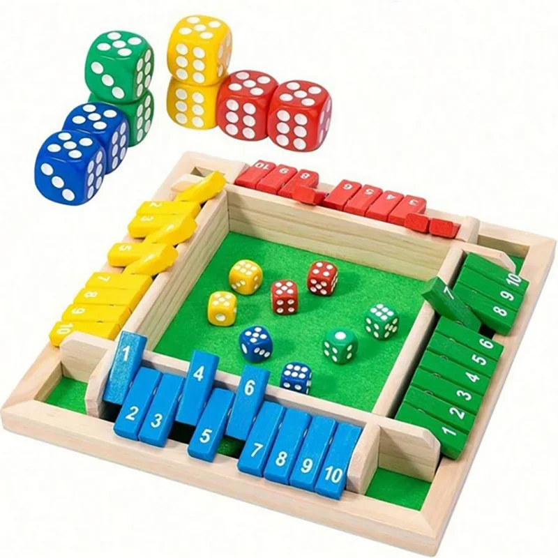 Board Game Instruction - Classic 4 Sided Wooden Board Game