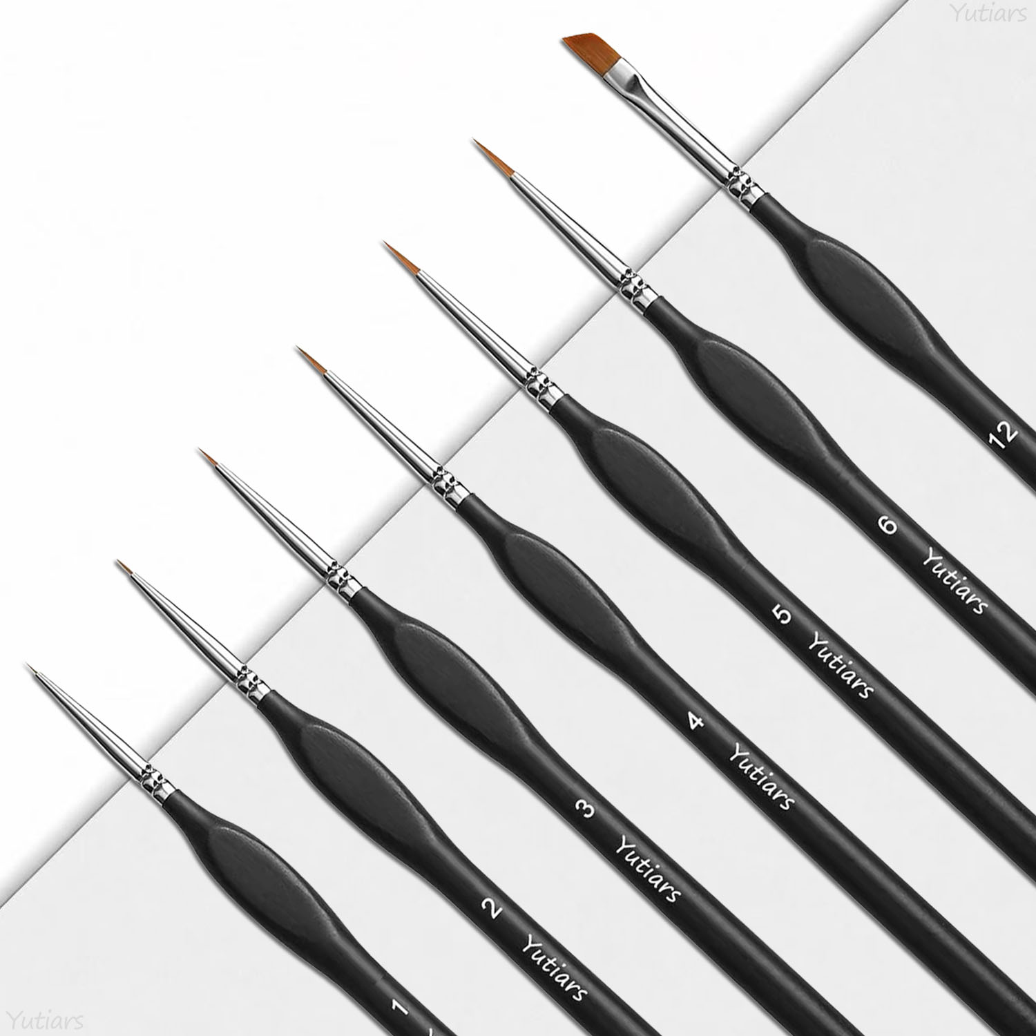 Miniature Painting Set - Yutiars Miniature Drybrush Paint Brushes 3/7/10Pcs,