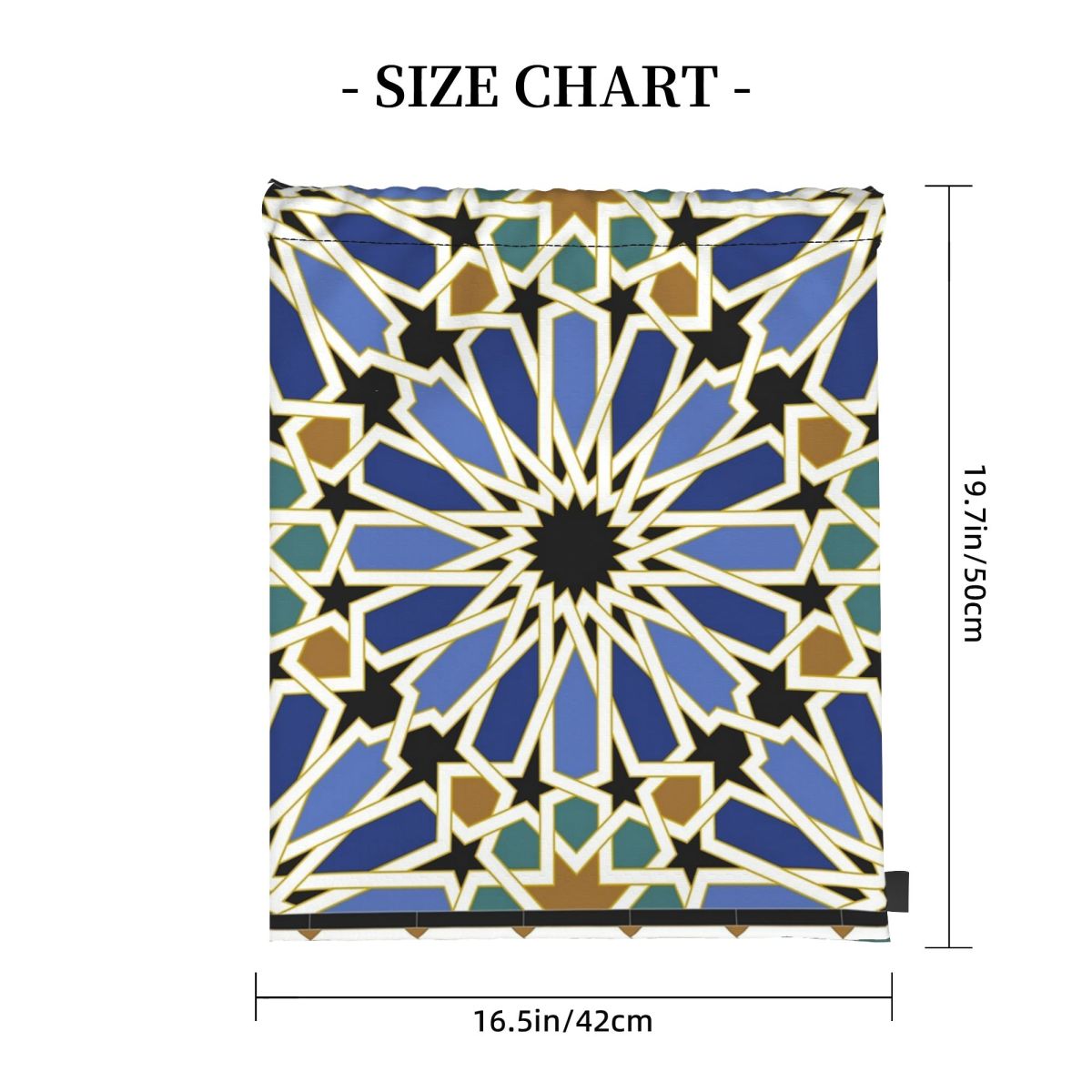 Arabic Tile I Backpacks Multi- - Tile Bag Drawstring 리뷰 및 가격