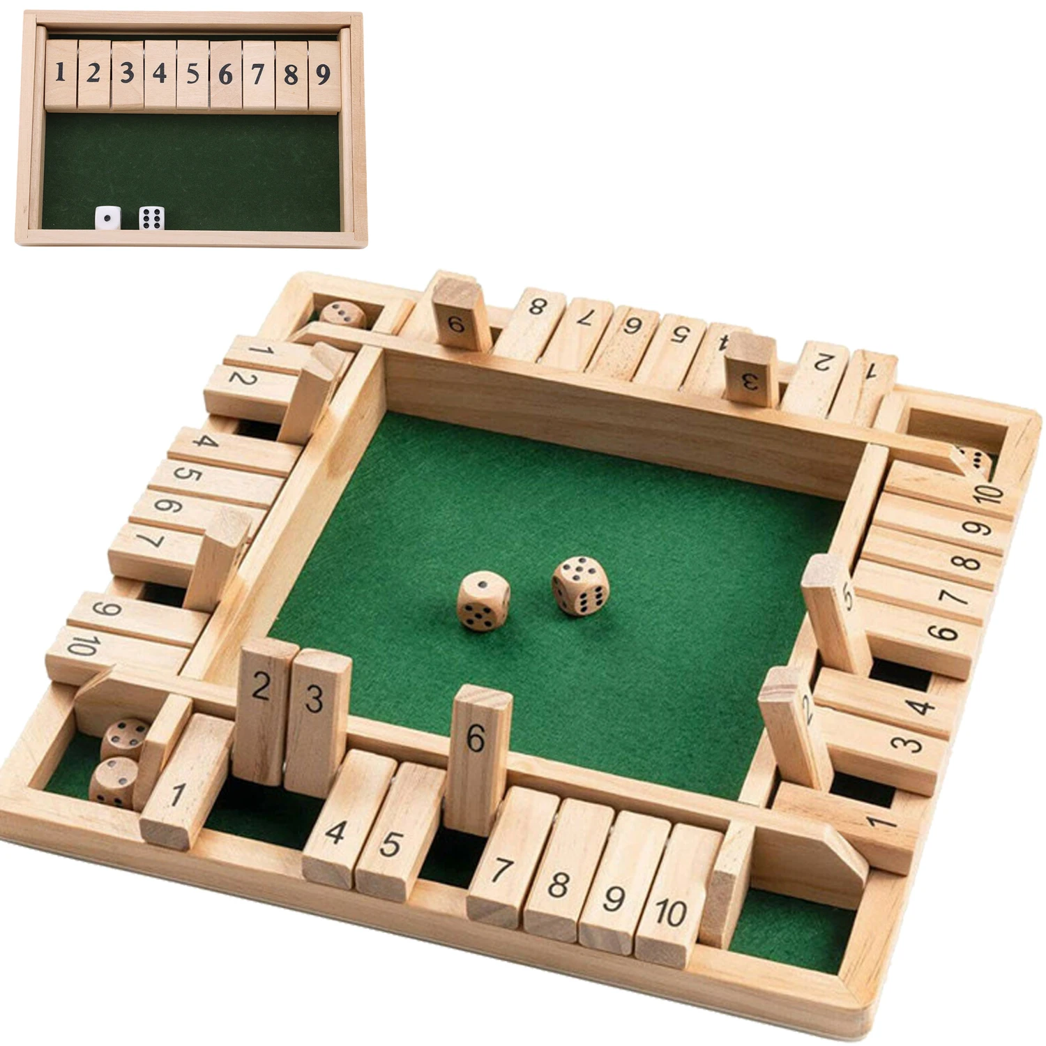 2-4 Player Wooden Math Flaps & - Board Game Instruction 리뷰 및 가격