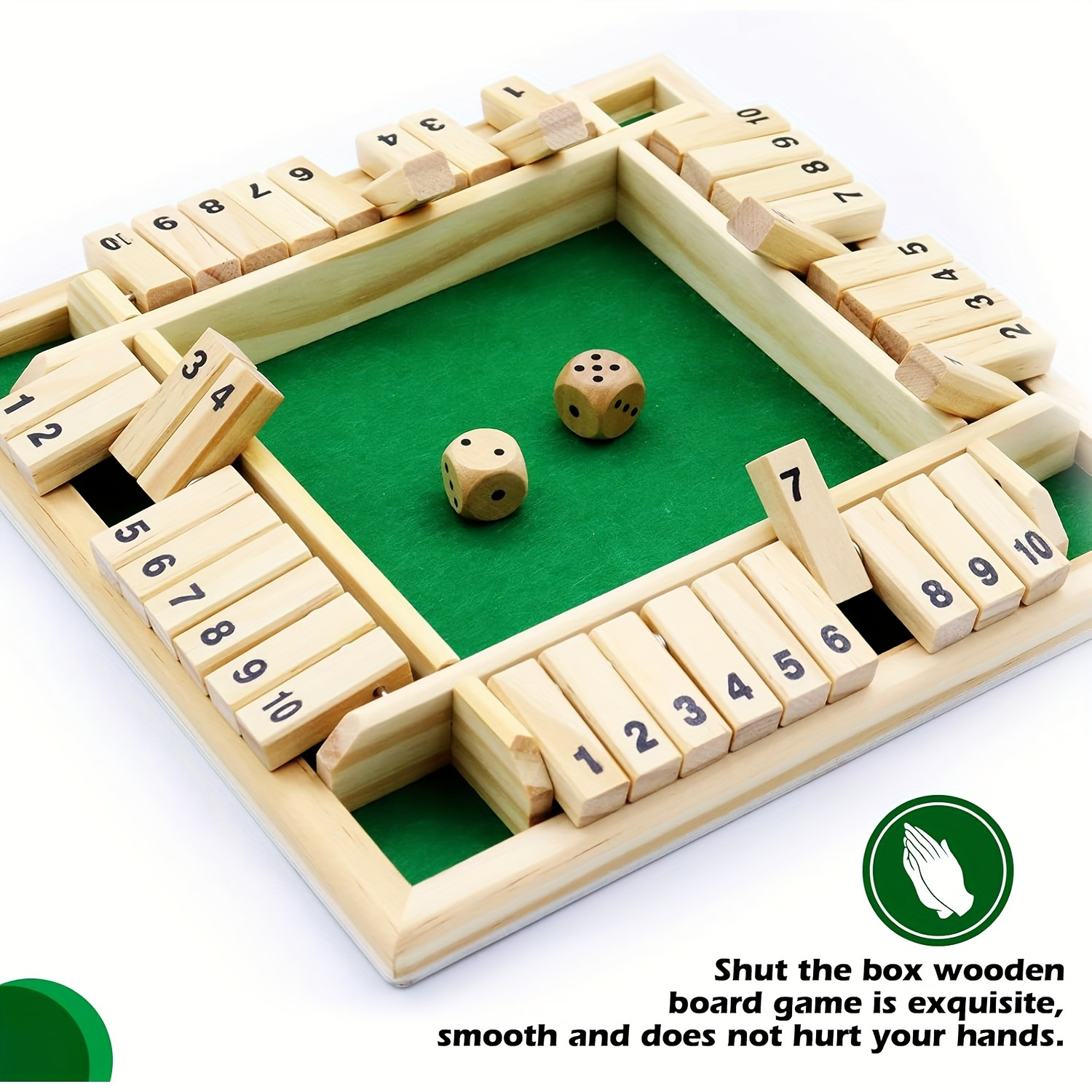 1pc classic wooden dice game - - Board Game Instruction 리뷰 및 가격