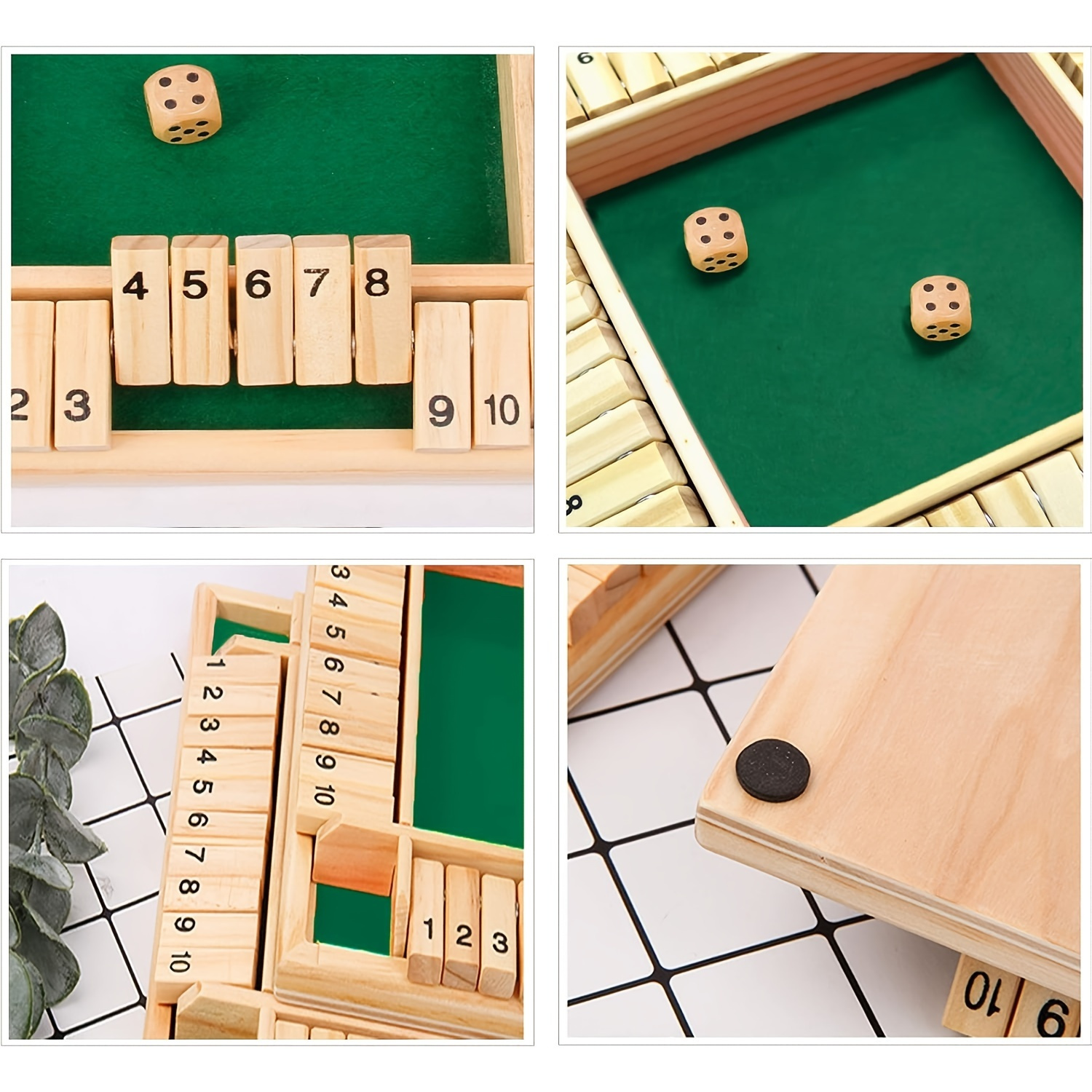 1pc classic wooden dice game - - Board Game Instruction 리뷰 및 가격