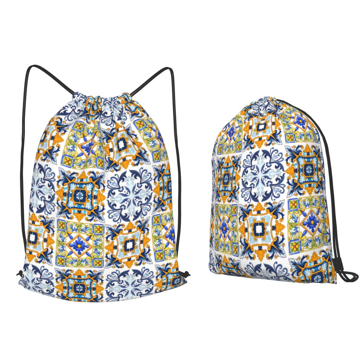 Copy Of Sicilian Tiles,mediter - Tile Bag Drawstring 리뷰 및 가격