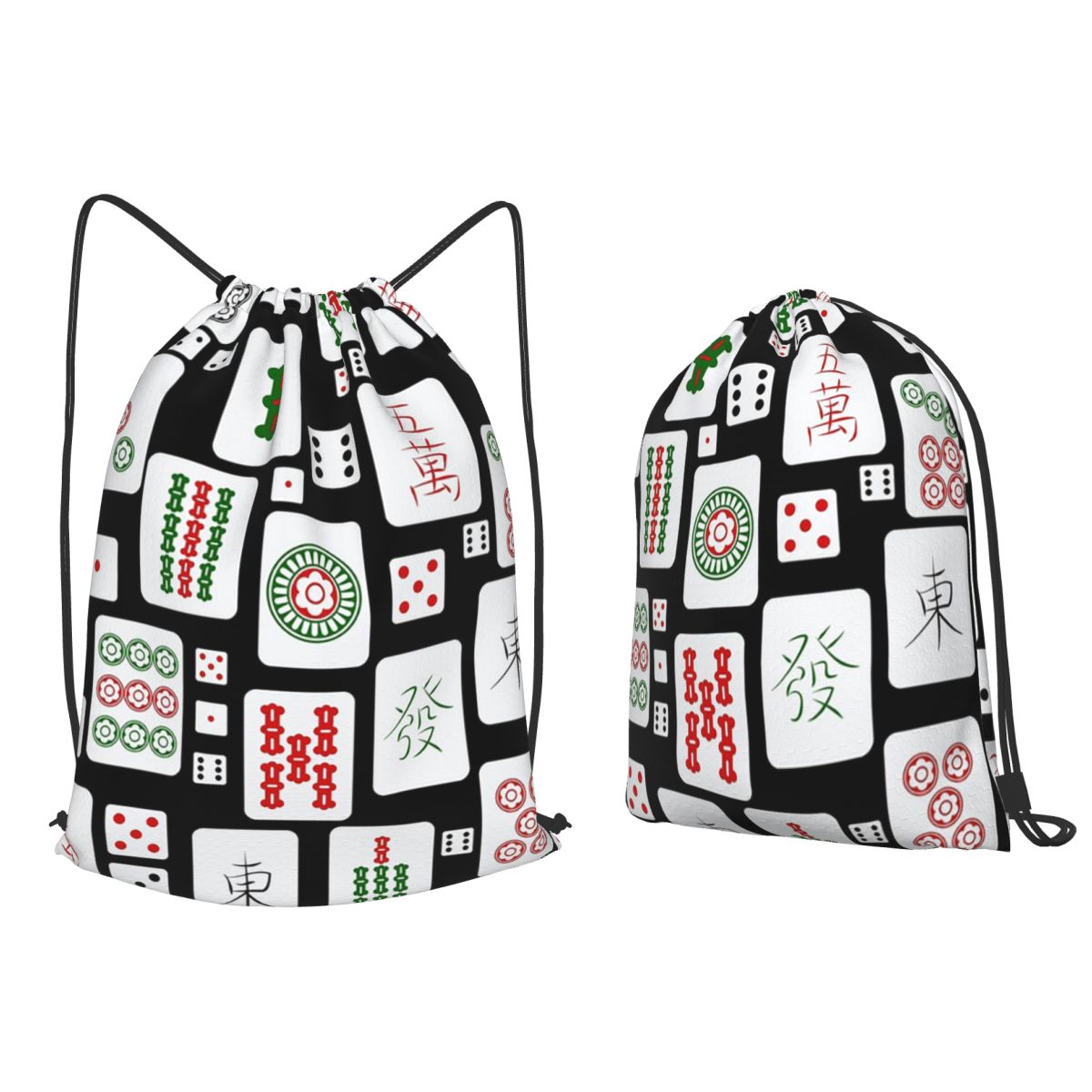Mahjong Tiles Game Dice Backpa - Tile Bag Drawstring 리뷰 및 가격