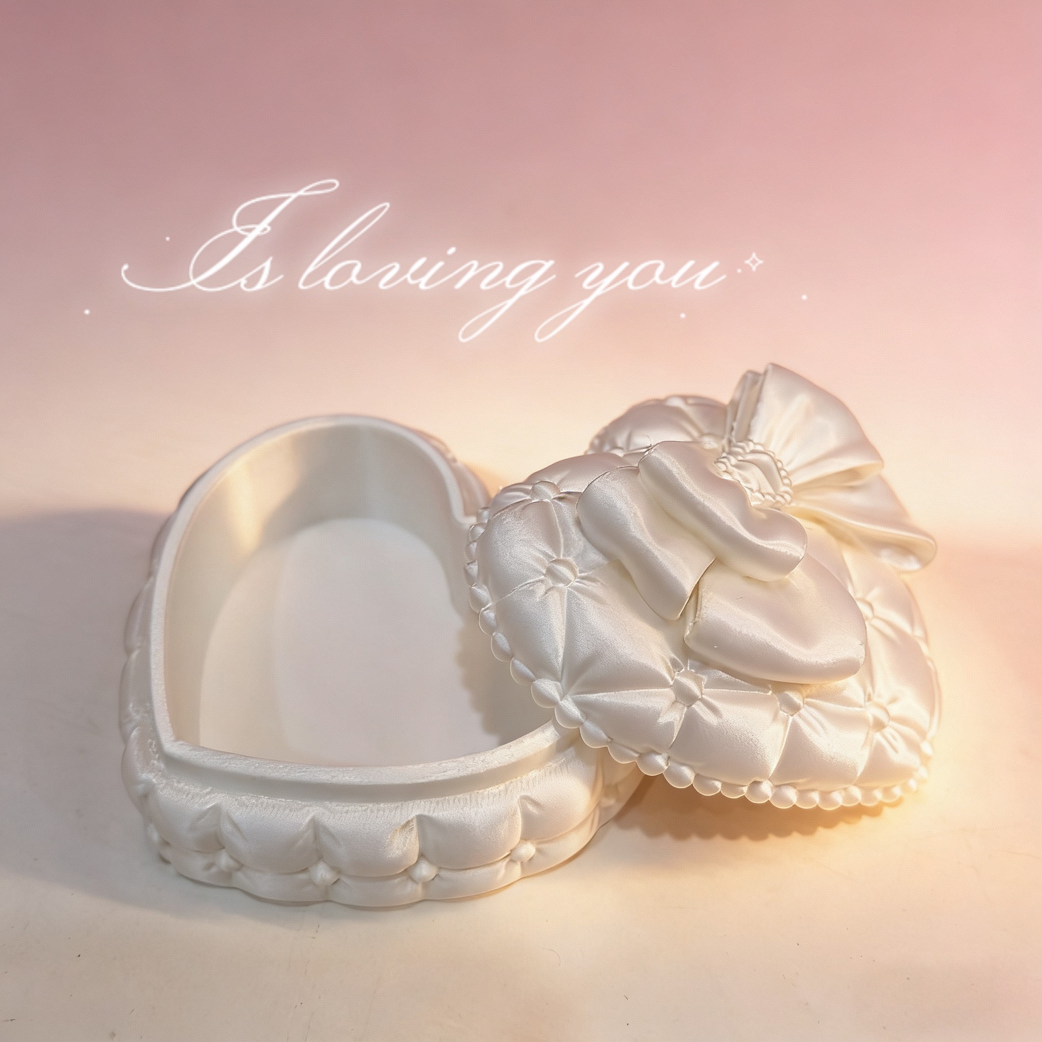 Silk Heart-Shaped Jewelry Box  - Token Tray Organizer 리뷰 및 가격