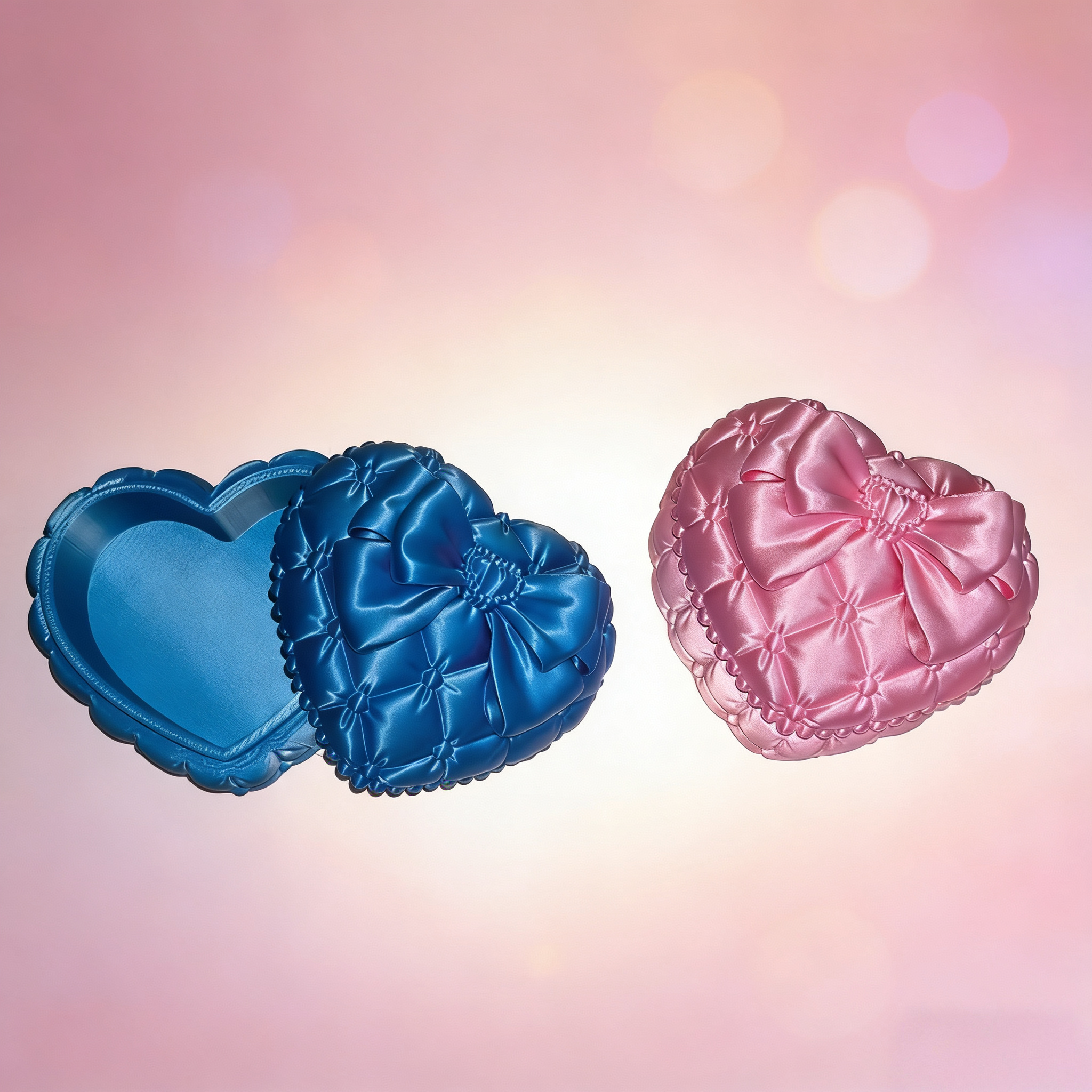Silk Heart-Shaped Jewelry Box  - Token Tray Organizer 리뷰 및 가격