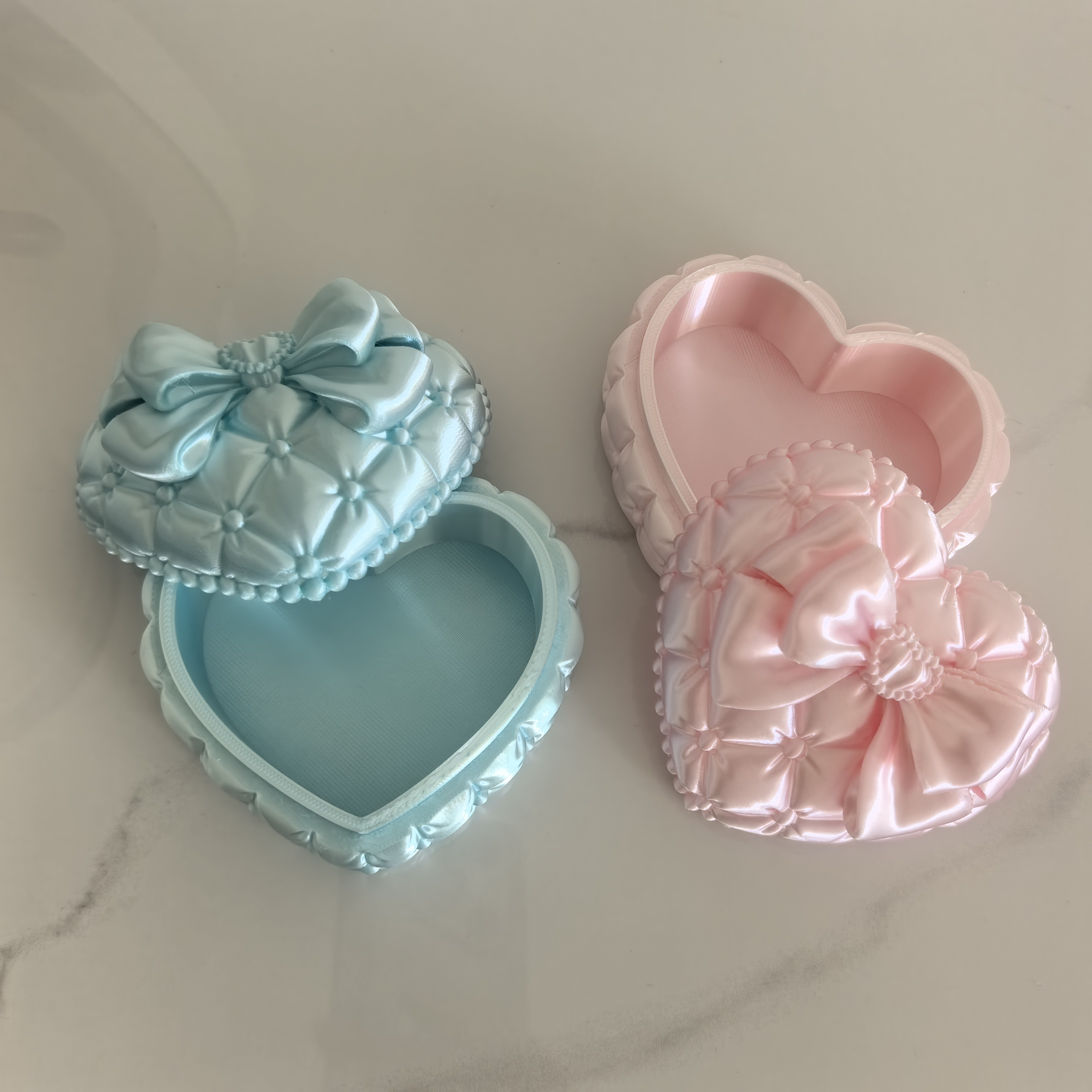 Silk Heart-Shaped Jewelry Box  - Token Tray Organizer 리뷰 및 가격