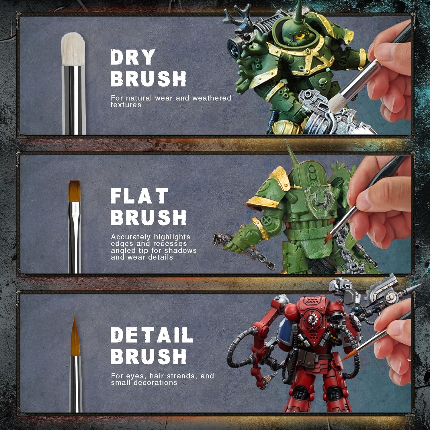 20Pcs Miniature Paint Brushes  - Miniature Painting Set 리뷰 및 가격