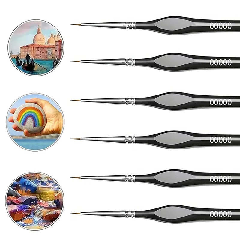 3-6 Pcs Detail Paint Brushes S - Miniature Painting Set 리뷰 및 가격