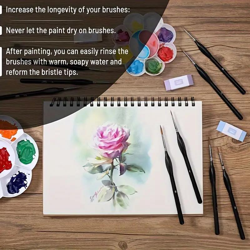 3-6 Pcs Detail Paint Brushes S - Miniature Painting Set 리뷰 및 가격