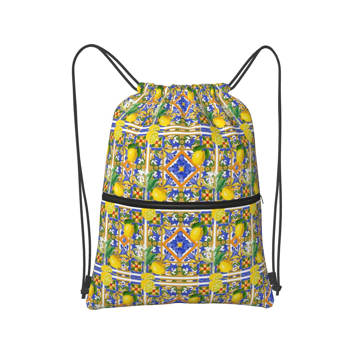 Summer ,Sicilian Tiles ,citrus - Tile Bag Drawstring 리뷰 및 가격