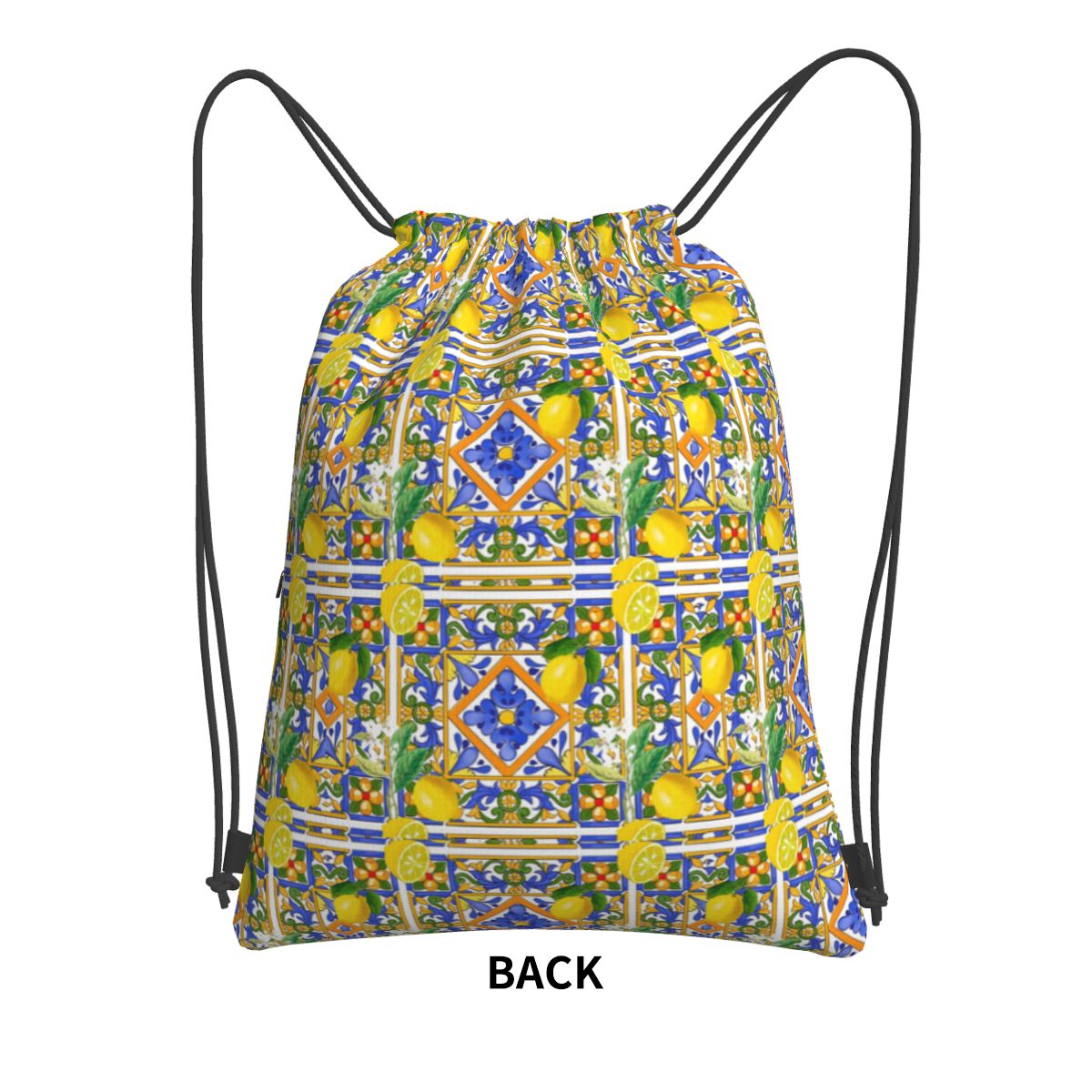 Summer ,Sicilian Tiles ,citrus - Tile Bag Drawstring 리뷰 및 가격