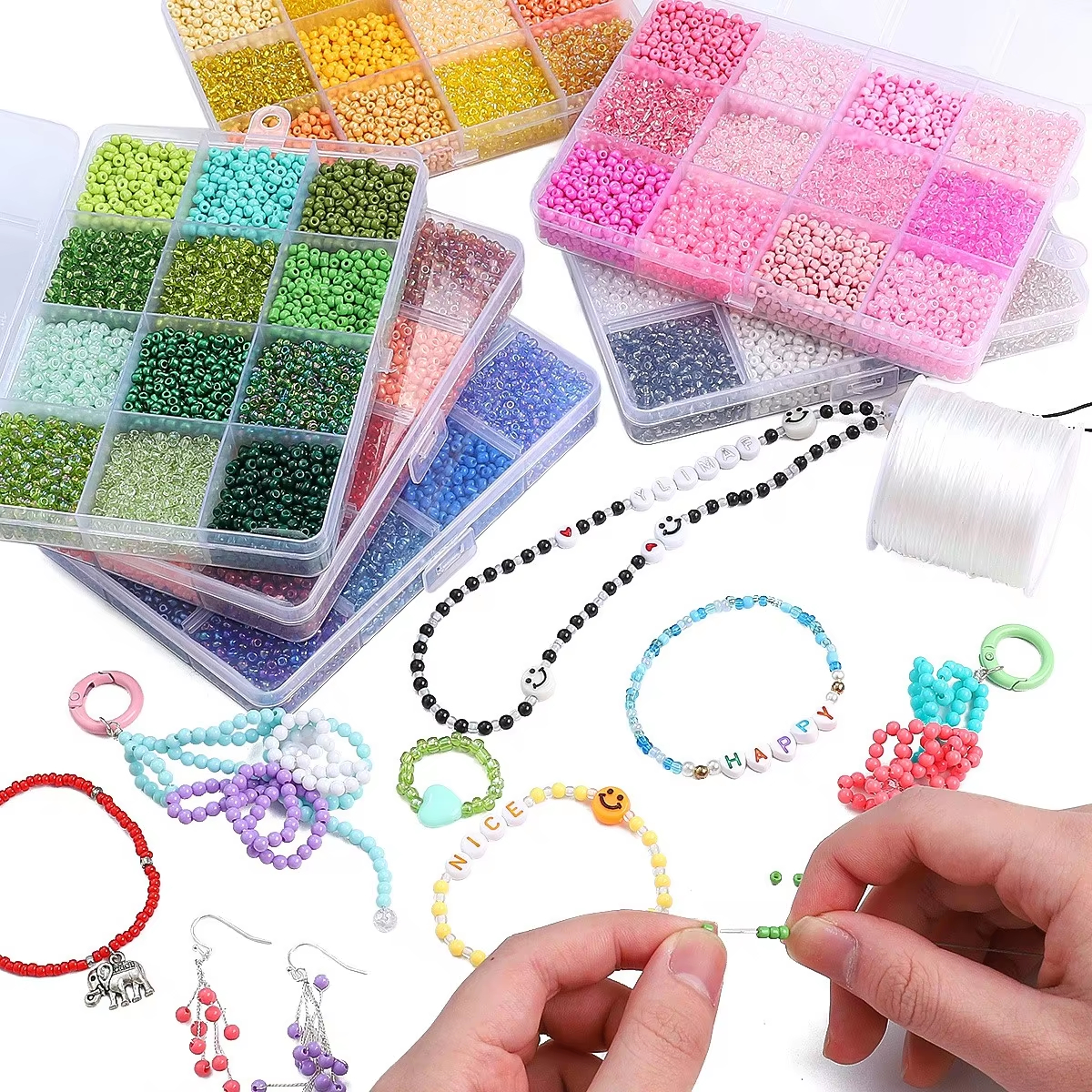 3600pcs 3mm Glass Seed Beads,  - Token Tray Organizer 리뷰 및 가격