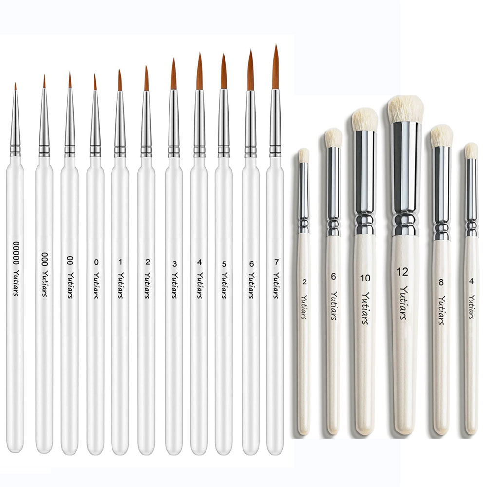 17Pcs Miniature Paint Brush Se - Miniature Painting Set 리뷰 및 가격