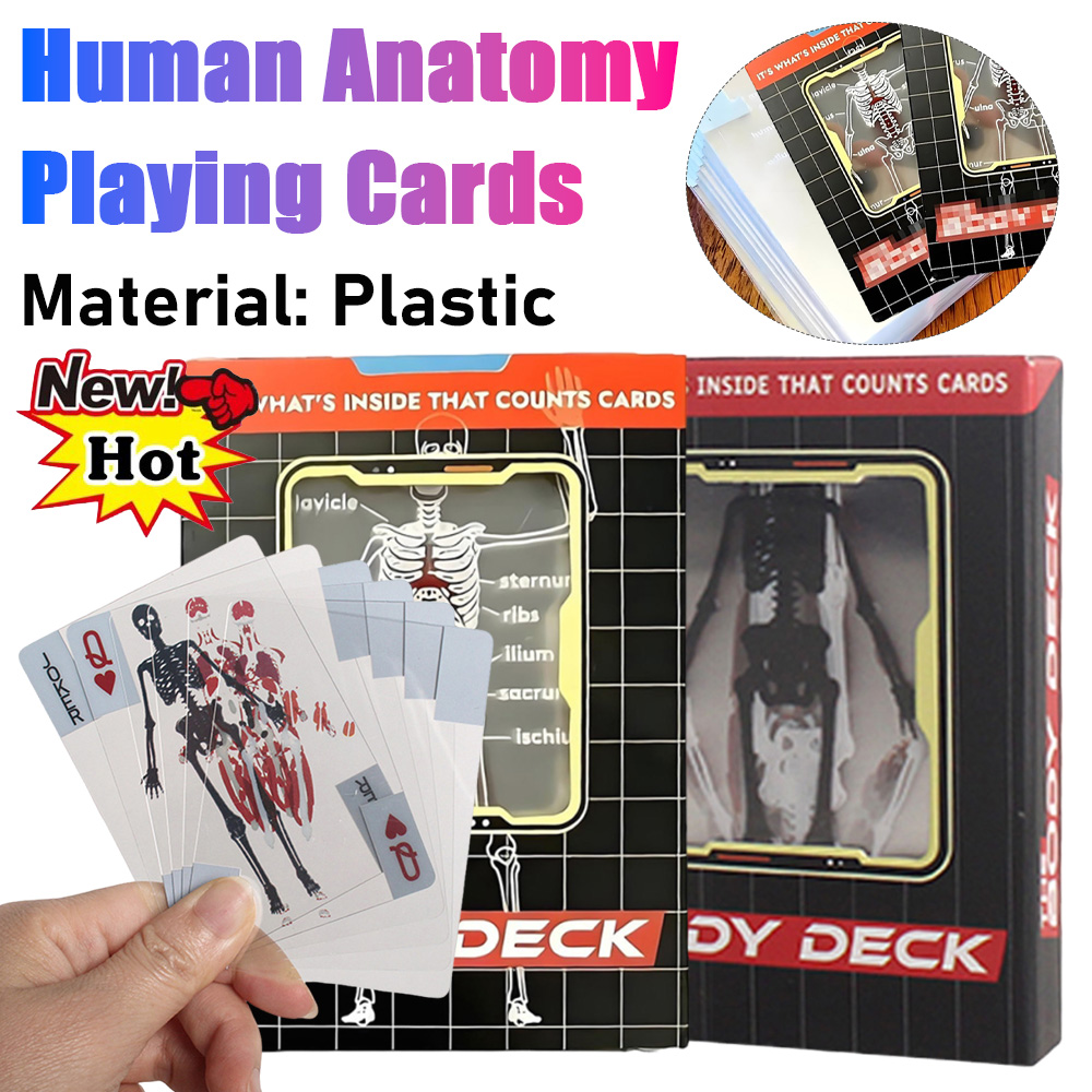 1-3PCS Human Anatomy Poker Car - Board Game With Chips 리뷰 및 가격