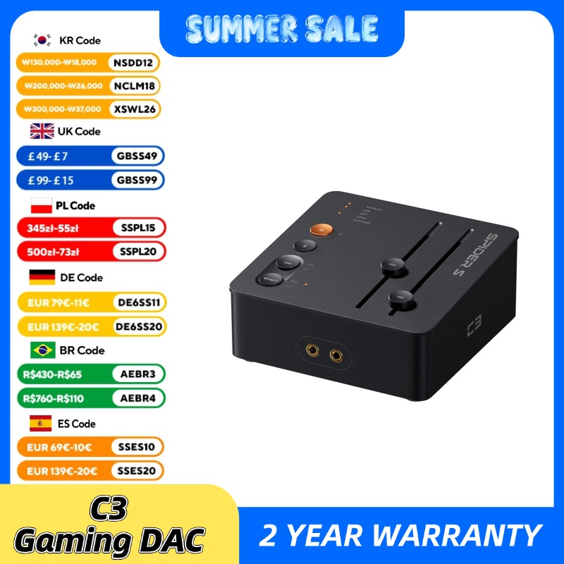 Fosi Audio C3 Gaming DAC Headp - Board Game With Chips 리뷰 및 가격