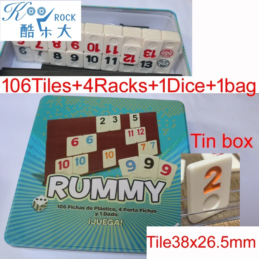 106 Tiles Digital Rummy with 4 - Board Game Instruction 리뷰 및 가격