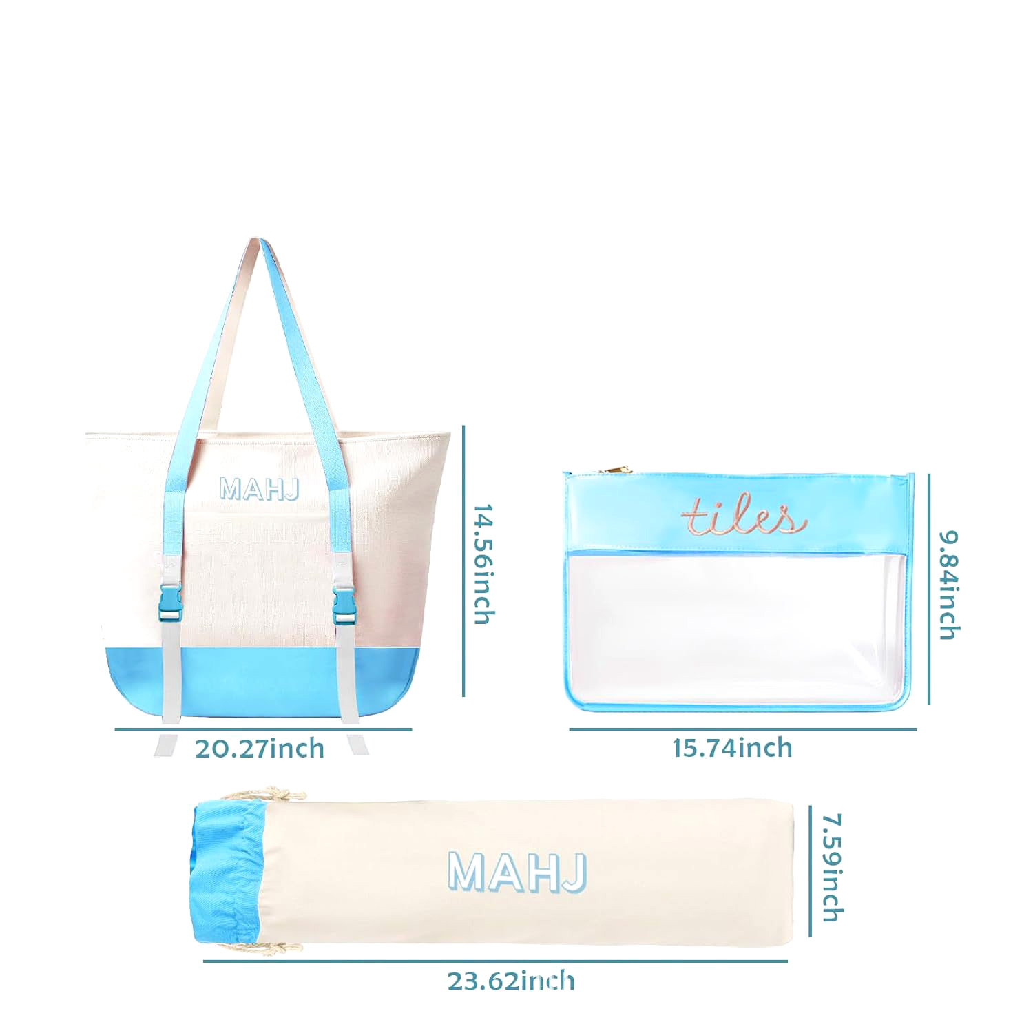 Canvas Tote Bag Set for Mahjon - Tile Bag Drawstring 리뷰 및 가격