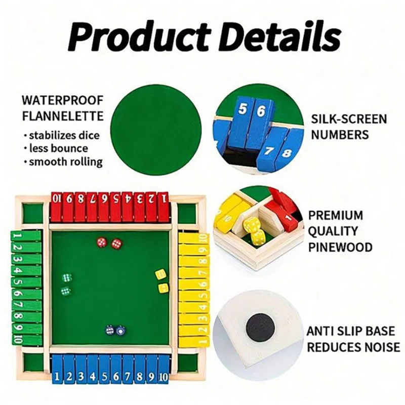 Classic 4 Sided Wooden Board G - Board Game Instruction 리뷰 및 가격