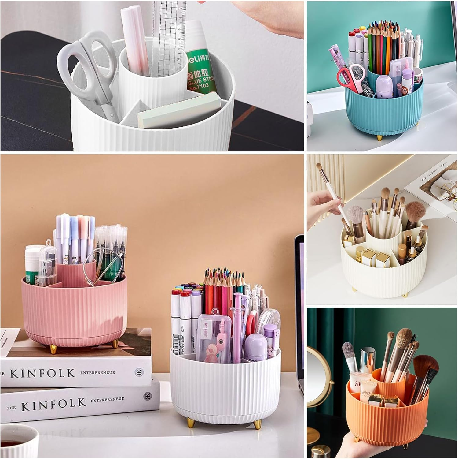 360° Rotating Makeup Tool Stor - Token Tray Organizer 리뷰 및 가격