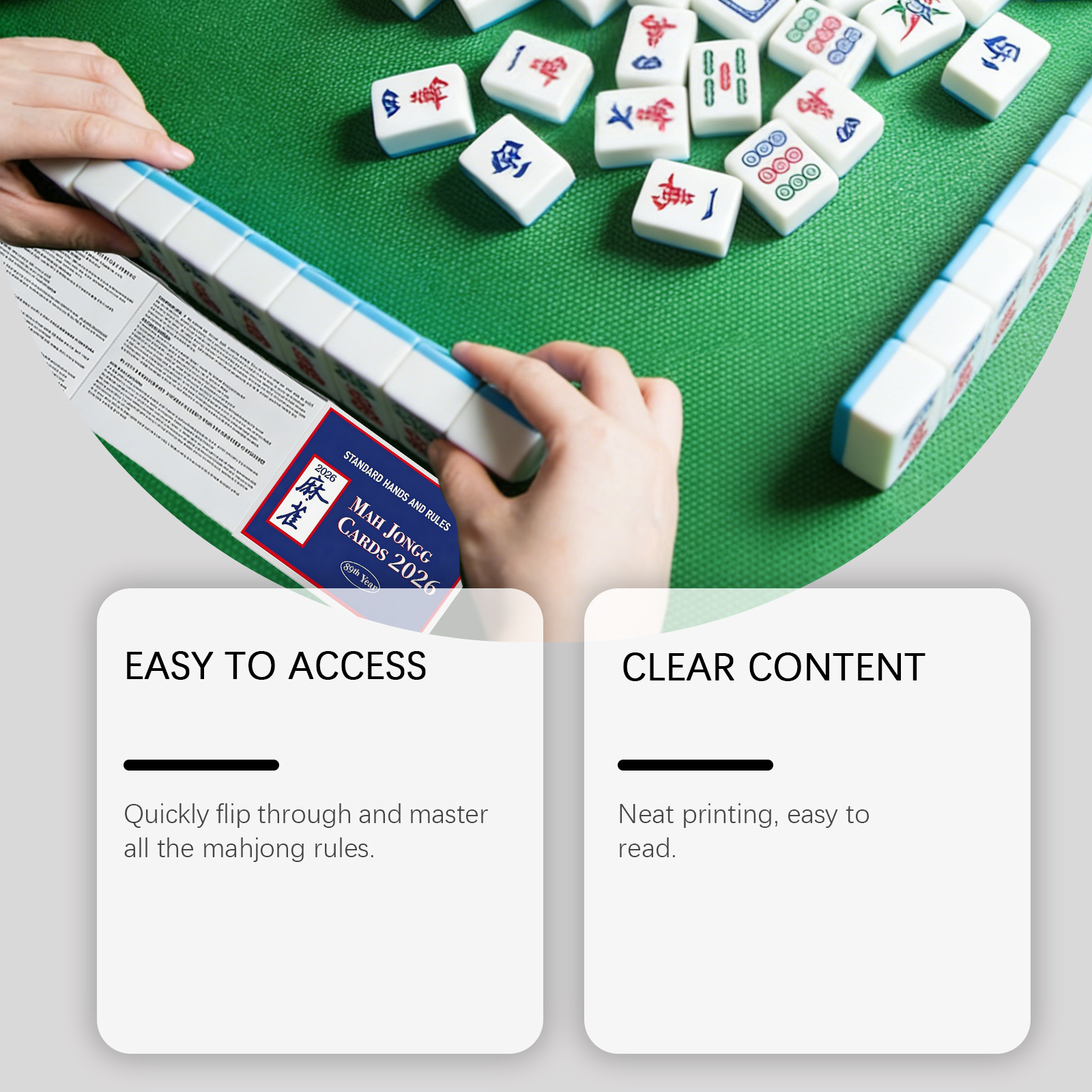 Mahjong Game Rule Card, Trendy - Board Game Root 리뷰 및 가격