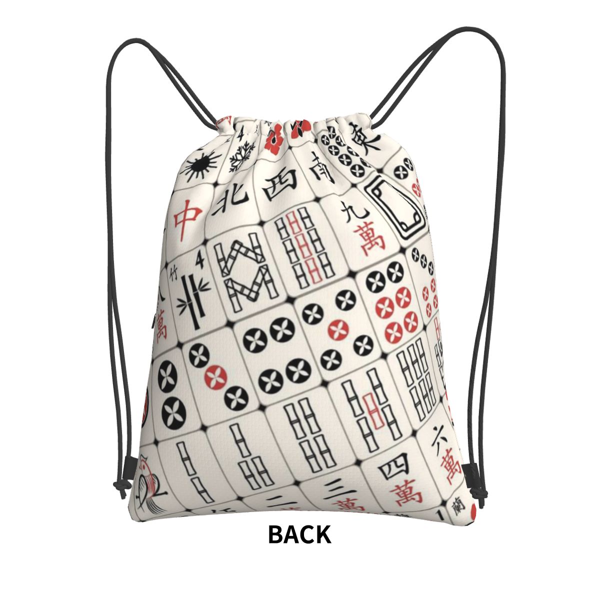 Mahjong Tile Pattern Backpacks - Tile Bag Drawstring 리뷰 및 가격